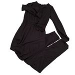FAVLUX JUMPSUIT. Long sleeve. Black. V-neck. Tie waist. NWOT Photo 1
