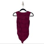 Shape FX Burgundy Lace Bodysuit Size S Photo 1