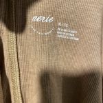 Aerie  Tank Top Womens XL Ribbed Tan Henley Shirt Basic Fitted Layering Photo 1