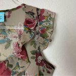 H.I.P. Multicolor Floral Ruffle Blouse Size M Photo 1