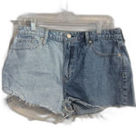 Gap Festival Short Sky High Rise Duo Color Jean Shorts Size 12R Medium Wash Photo 0