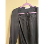 jonathan simkhai krishna top missing gold necklace, size XS, *Flawed Black Photo 13