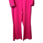 Karen Millen  Compact Viscose Tailored Button Jumpsuit Hot‎ Pink NWT Women’s 14 Photo 4
