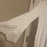 EXPRESS  White Lace Bell Flare Sleeve Dress Size Medium Angel Whimsigoth Staple Photo 2