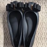 Melissa Black Glossy Bow Flats- size 9 Photo 0