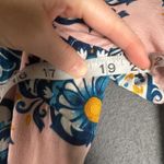 Maeve by Anthropologie Resort Wrap Dress Size 14 Floral Print Square Neck Tie Pink Photo 7