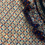 Tory Burch Gwenna Printed Tunic Top Size 2 Red and Blue Semi Sheer Photo 7