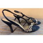 Jacqueline Ferrar Bejeweled Slingback Heels - Size 7M Photo 5