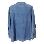 Vintage Bobbie Brooks Women’s XL Christmas Theme Shirt Button Down Denim Blue Photo 4