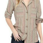 Free People ‎ High Tide Button Down Shirt Photo 0
