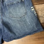Pilcro  Slim‎ Boyfriend Jean Shorts Size 32 Waist Embroidered Boho 6" Inseam Photo 6