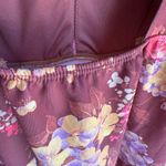 ASOS 70’s Wrap Floral Dress Mini Skirt GOGO Open Back Size 0 Keyhole Plunge Neckline Photo 9