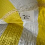 Banana Republic Yellow White Rugby Stripe Boatneck Cotton Tee Shirt Dress Small Photo 4