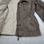 Buckle Brown Bomber Jacket Photo 4