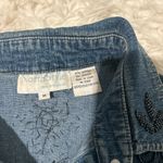 NorthStyle Blue Denim Vest with Black Embroidery Size M Photo 1