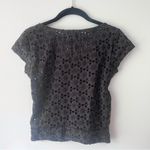 American Eagle Cropped Top Dark Grey Texture Photo 5