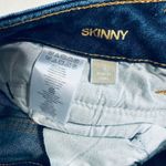 Michael Kors Dark Wash Zipper Accent Pockets Skinny Jeans Photo 3