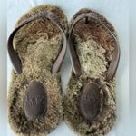 UGG  Australia Women’s Fluffie Brown Sandals Size 7 Photo 1