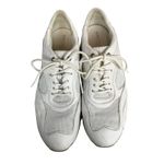 Geox  Respira Kirya‎ White Leather Chunky Sneakers Size 10 Photo 1