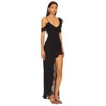 RUNAWAY THE LABEL Vacanza Maxi Dress in Black Small New Womens Gown Photo 2
