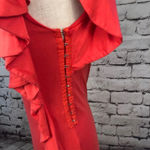 Ella Moss  Monaco‎ Ruffle Mini Dress Orange Red Photo 5