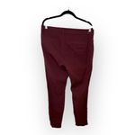 Old Navy Burgundy Pixie Pants 12 High Rise Skinny Stretch Ankle Work Casual Photo 1