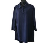 NWOT Spirit Savvy Women’s XL Navy Blue Polo Dress Long Sleeve Cotton Spandex Photo 1
