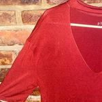 Philosophy Rust Red Short Sleeve Choker Keyhole T-Shirt Women's Size Small Photo 2