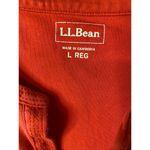 L.L.Bean Women’s Size Large Regular Pullover 3/4 Sleeve Orange T-Shirt Photo 2
