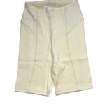For Love & Lemons  Dani Ribbed Cream Ivory Bike Shorts New XXS Photo 15