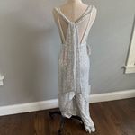 Nichole Lynel All Over Sequin‎ Jumpsuit Size Small NWT White Photo 2