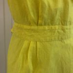 J.Crew Yellow Linen Ruffle Wrap Dress Photo 5