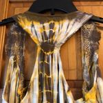 Daytrip  Brown & Yellow Tie Dye Flyaway Vest Small Photo 4