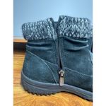 Khombu Boots Women 8M Black Gray Suede Leather Flat Zip Round Toe Winter Travel Photo 6