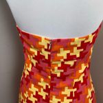 Shoshanna  Pink & Orange Geometric Halter Mini Dress Size 8 Photo 4