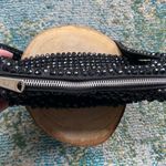 Vintage Roger Von S black beaded shoulder formal bag purse Photo 2