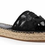 Botkier Jenny Slide Open Toe Espadrille Black Sandal Size 11 New Photo 0