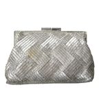 VTG 80s NYE Carla Marchi Silver Hand Beaded Shoulder Bag Evening Clutch Purse Photo 10