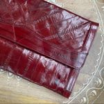 Vintage Deep Red Eel Skin Clutch Red Photo 13