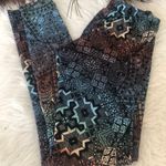 See You Monday  geometric Aztec print navy leggings‎ Photo 0