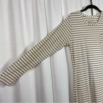 ALBION FIT Albion Cream&Black Stripe T-Shirt Mini Dress Sz.S Photo 7