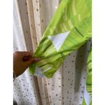 Hula Bay Hawaiian Tropical Lime Green Banana Leaves Stretch Open Cardigan M Size M Photo 2