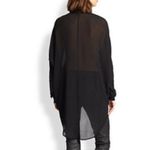 Eileen Fisher  The Fisher Project Black Silk Hi-Lo Blouse Photo 15