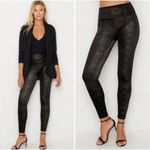 Spanx Velvet Shine Leggings XL Pull On Black Metallic Shimmer Shapewear Party Photo 1