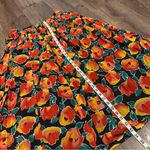 Vintage Women's Maxi Skirt Vibrant Floral Size L Boho Lagenlook Beachy 90's Y2K Black Size L Photo 8