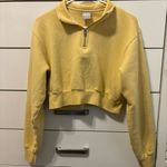 TNA Cozy Fleece Perfect ¼ Zip Sweatshirt Yellow Photo 1