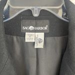 Sag Harbor Women’s 100% Wool Lined Dark Academia Career Classic Blazer Size 12 Black Photo 1