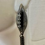 Long leaf chain statement earrings Photo 5