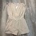 Boho Style Cream Romper Size Large NWT Photo 0