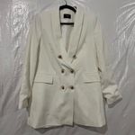 T Tahari  White Double Breasted Blazer Size 6 US Photo 0